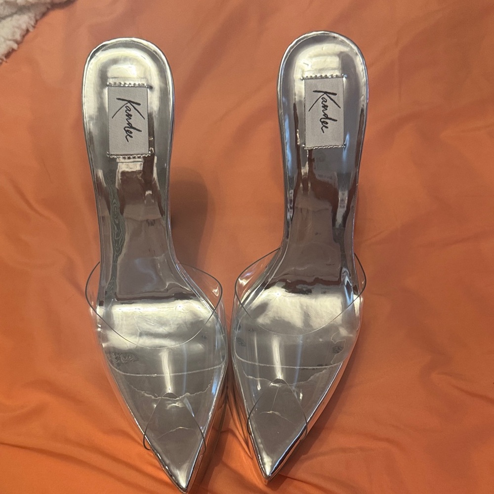 Women's Sleek Silver Heels